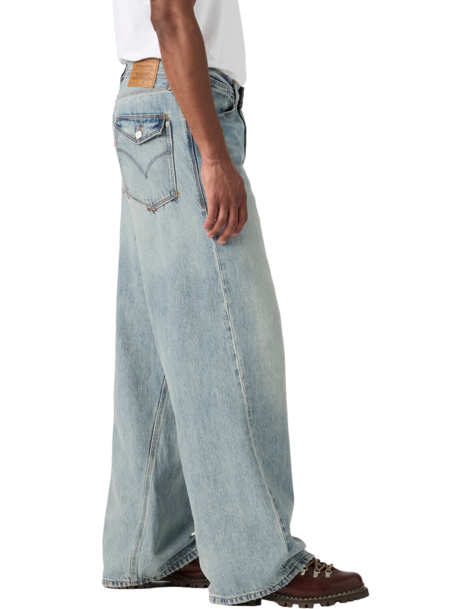 Jeans baggy lavado claro para hombre 2