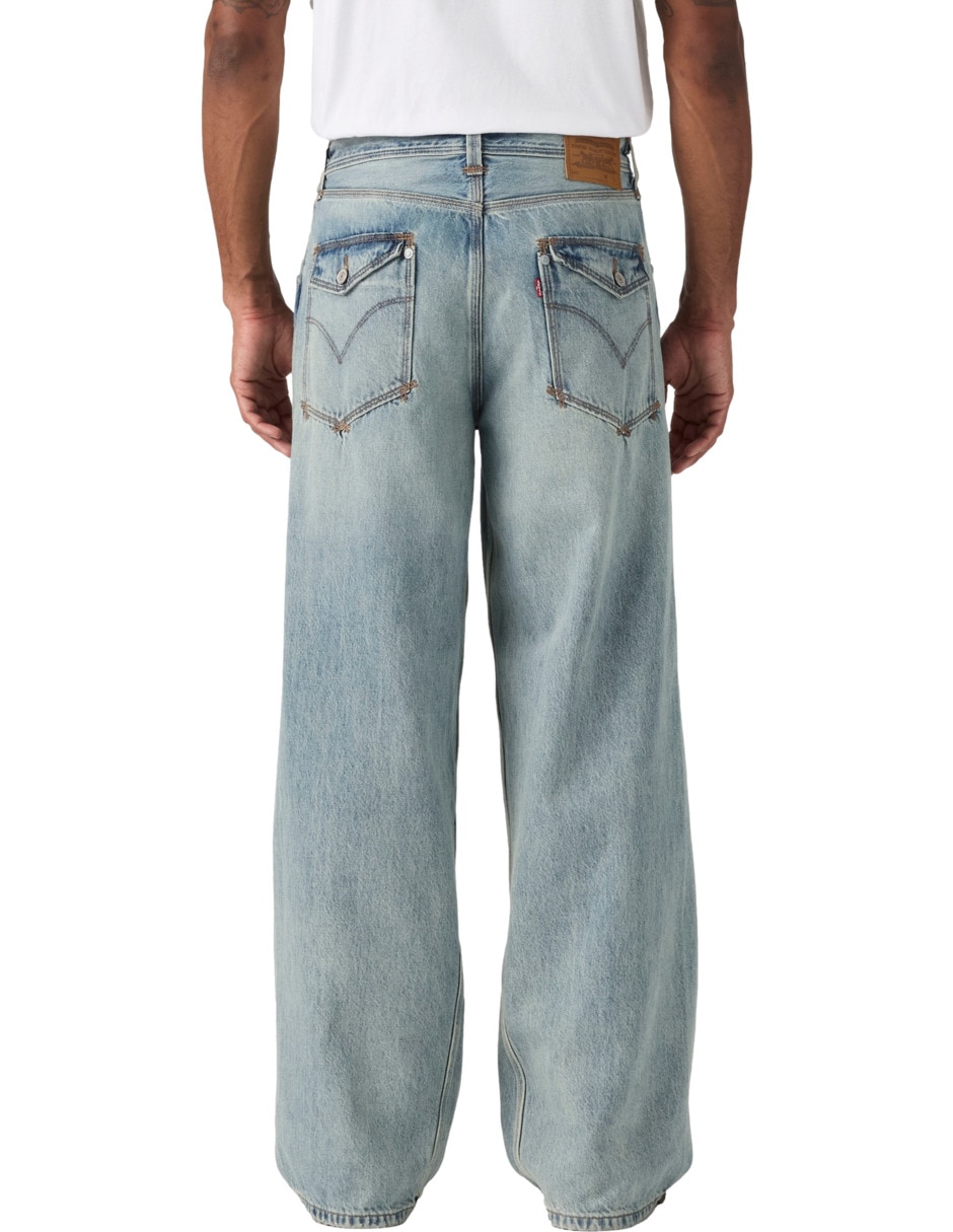 Jeans baggy lavado claro para hombre 3