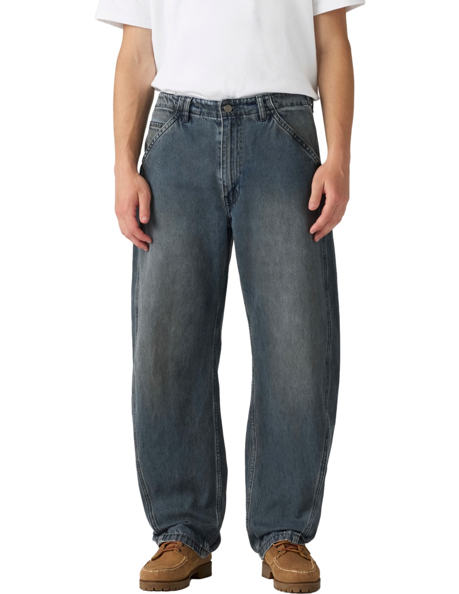 Jeans regular baggy lavado obscuro para hombre Jeans regular baggy lavado obscuro para hombre