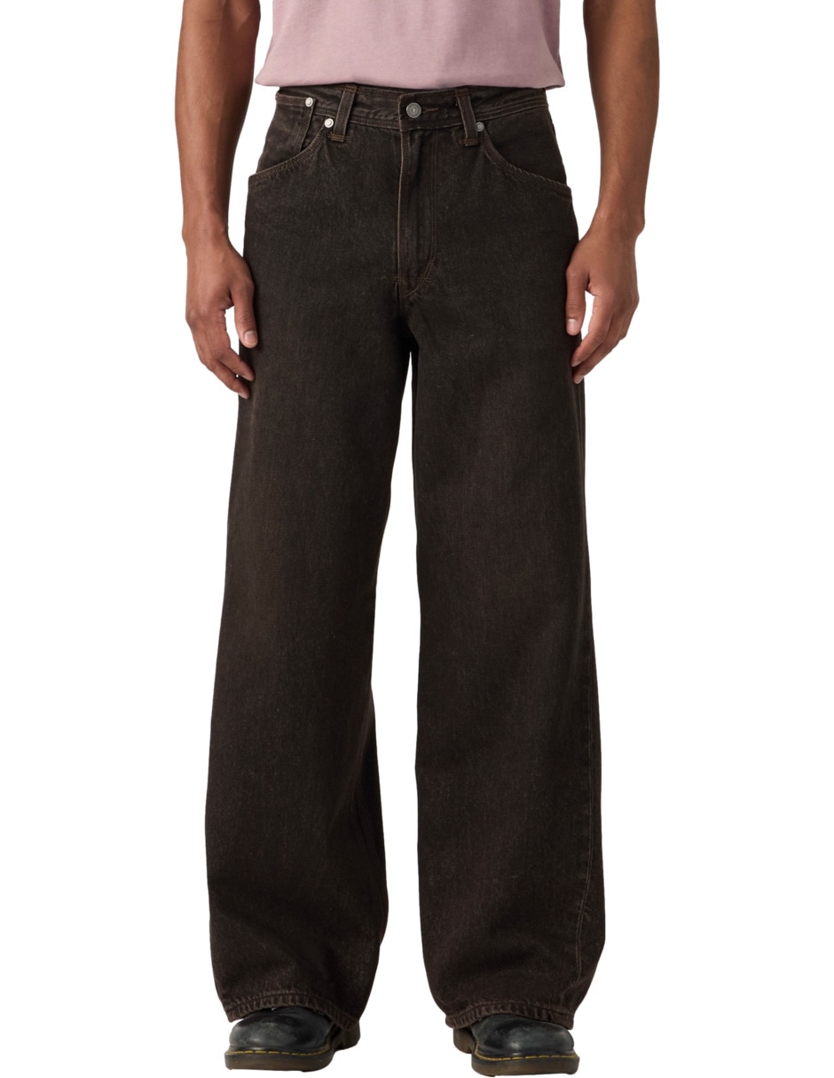 Jeans baggy lavado obscuro para hombre