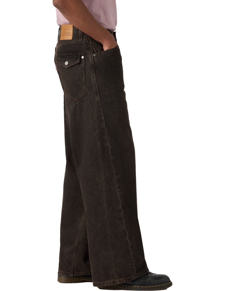 Jeans baggy lavado obscuro para hombre 2