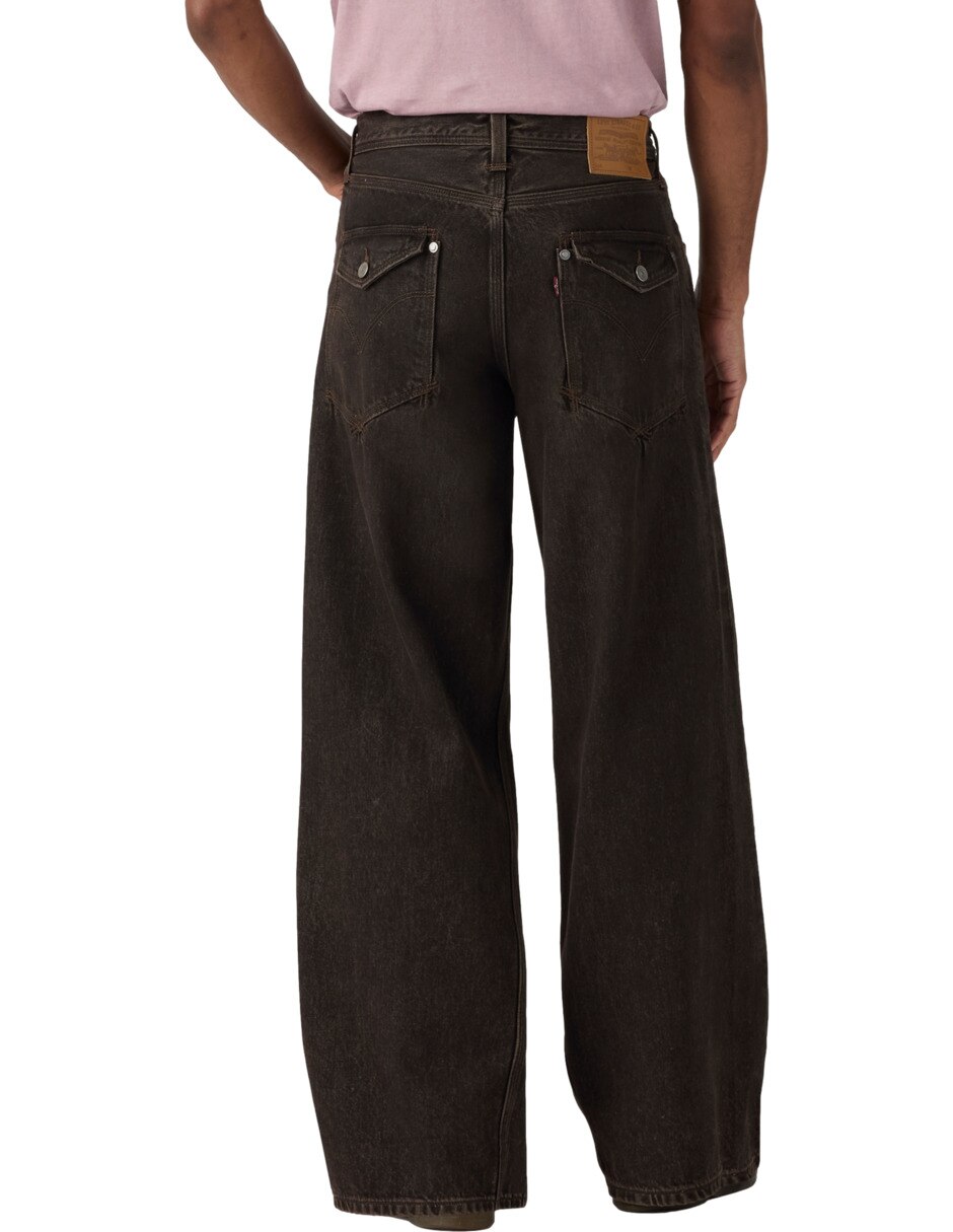 Jeans baggy lavado obscuro para hombre 3