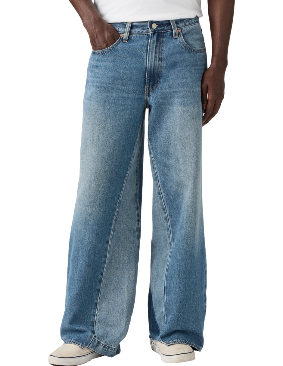 Jeans regular baggy lavado medio para hombre Jeans regular baggy lavado medio para hombre