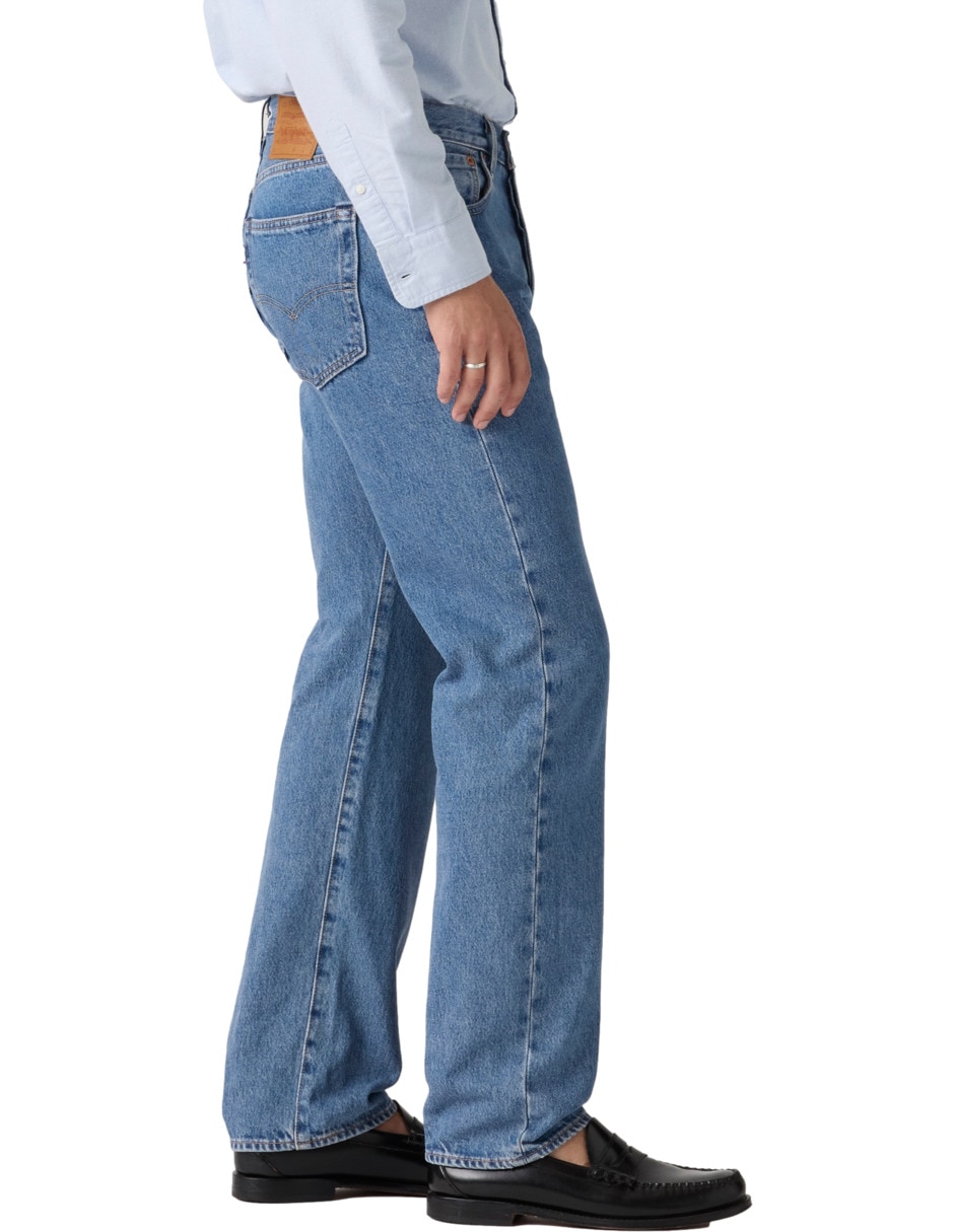 Jeans straight 501 lavado medio para hombre 2