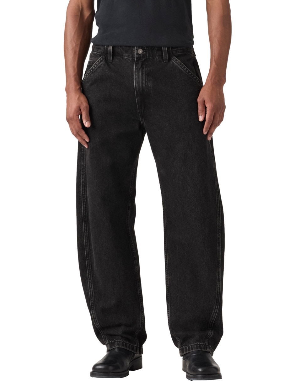 Jeans regular baggy lavado obscuro para hombre Jeans regular baggy lavado obscuro para hombre