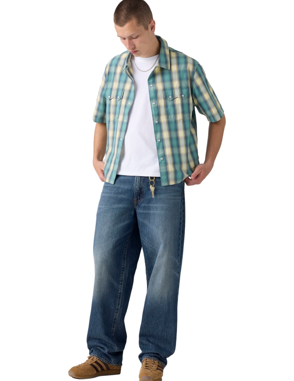 Jeans baggy 578 lavado medio para hombre 4