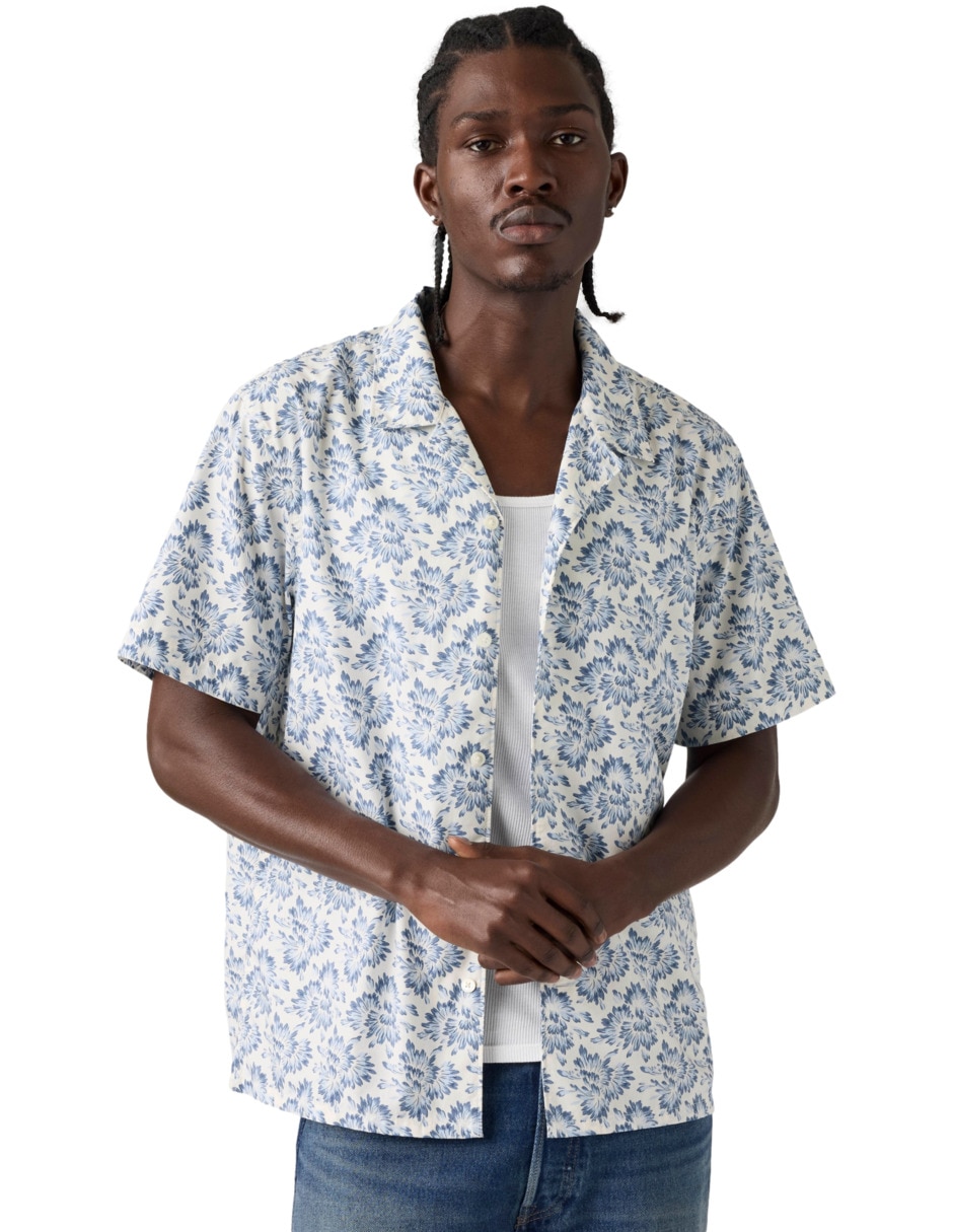 Camisa de algodón manga corta para hombre 3