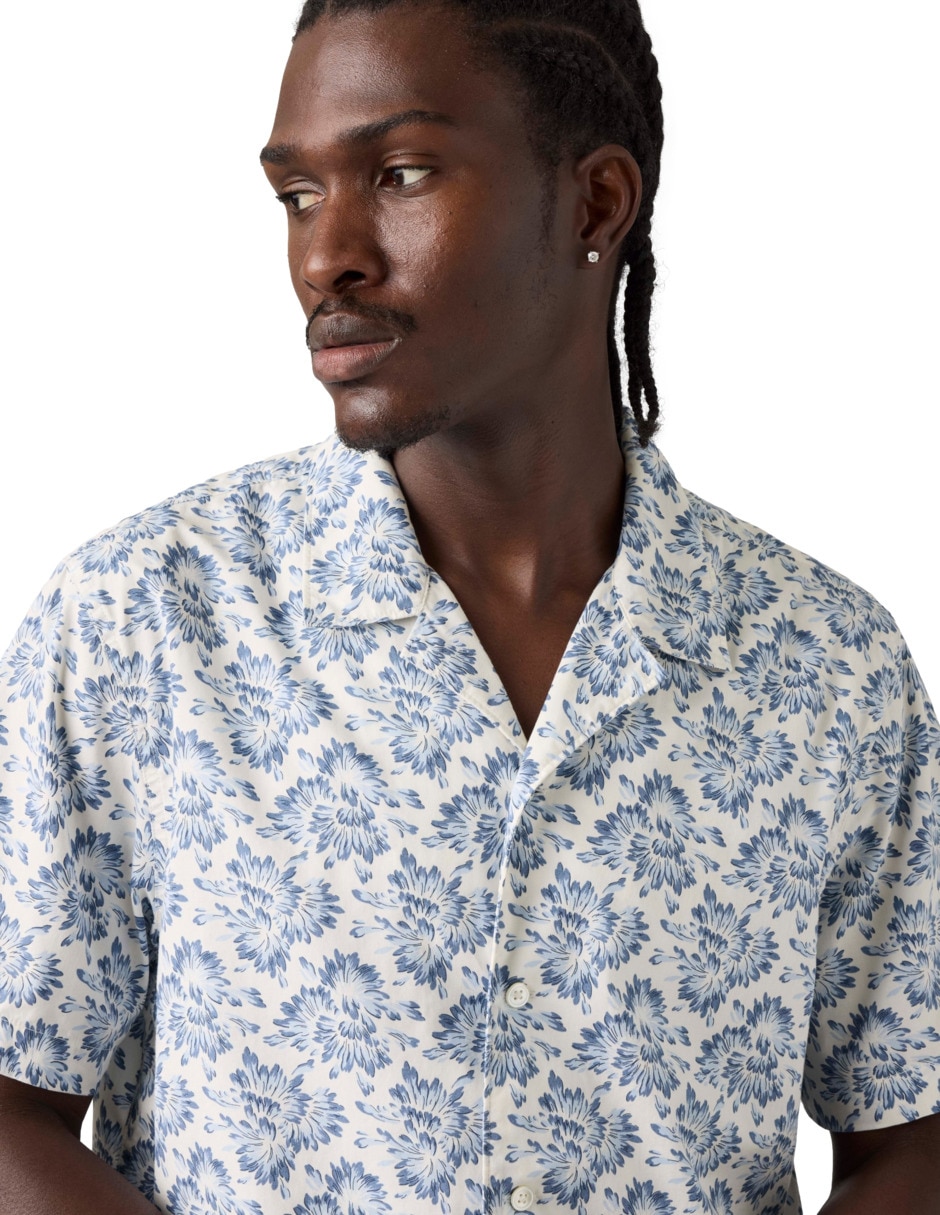 Camisa de algodón manga corta para hombre 4