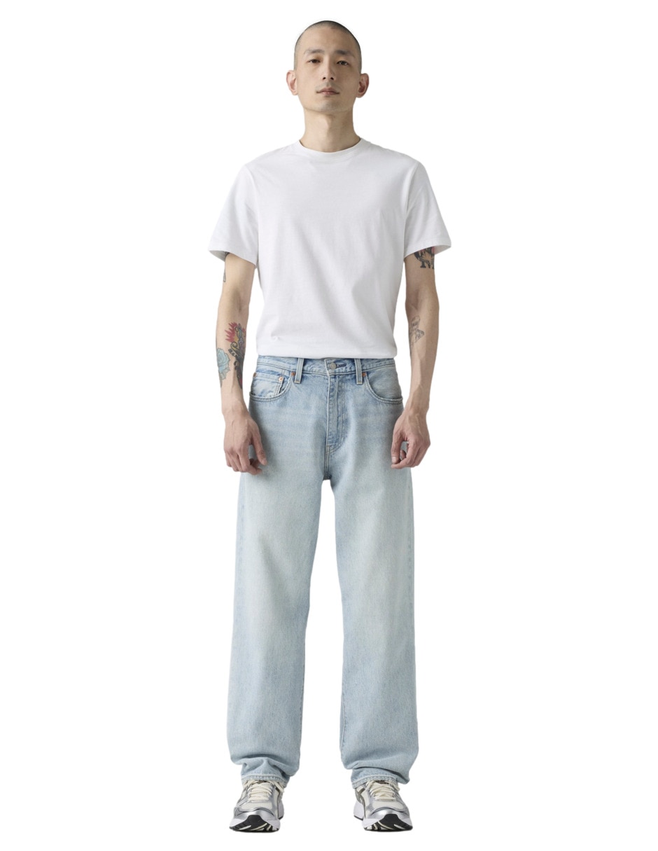 Jeans loose 568 lavado claro para hombre 4
