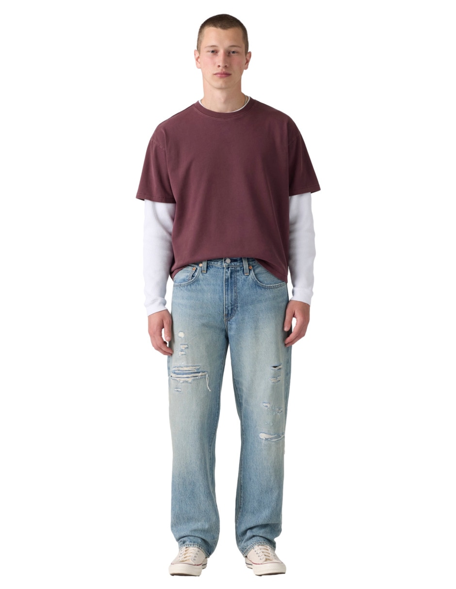 Jeans loose 568 lavado obscuro para hombre 5
