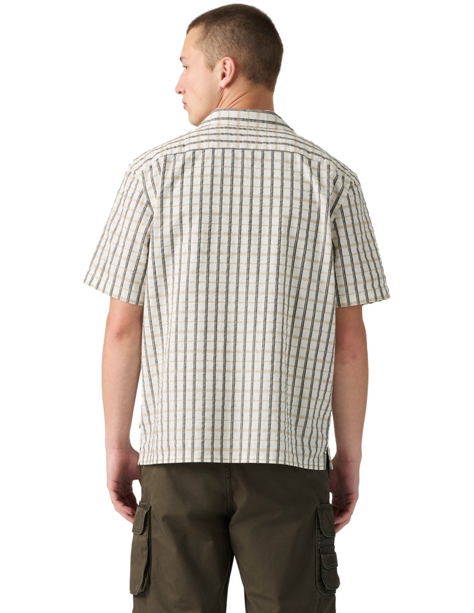 Camisa de algodón manga corta para hombre 2