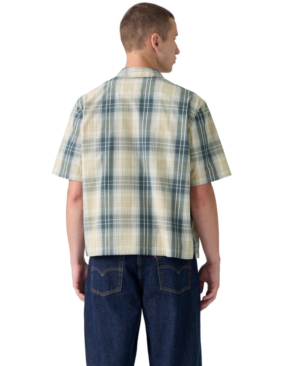 Camisa de algodón manga corta para hombre 2