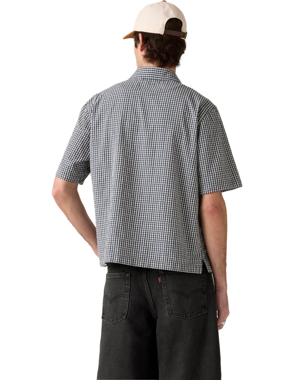 Camisa casual de algodón manga corta para hombre 2