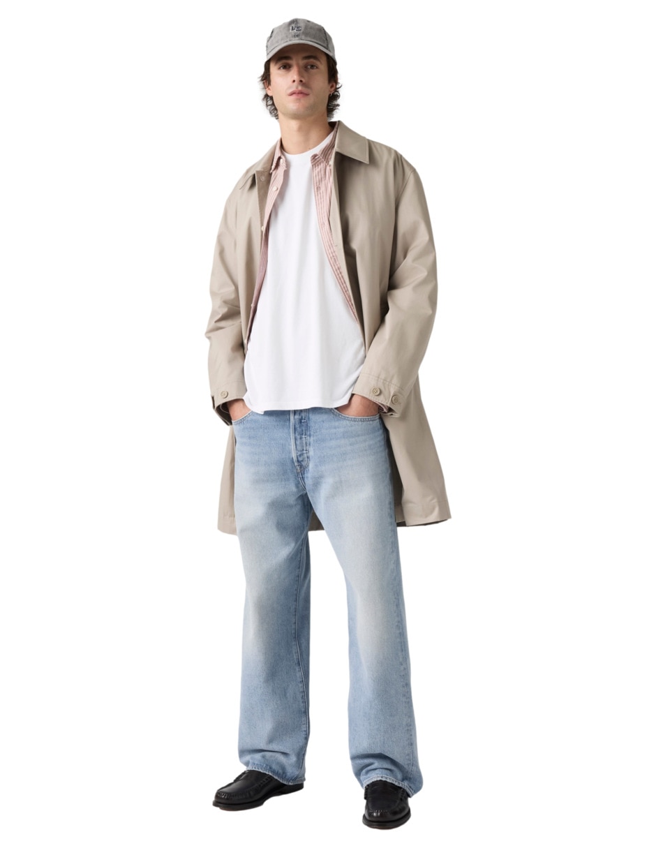 Jeans loose 501 lavado claro para hombre 4