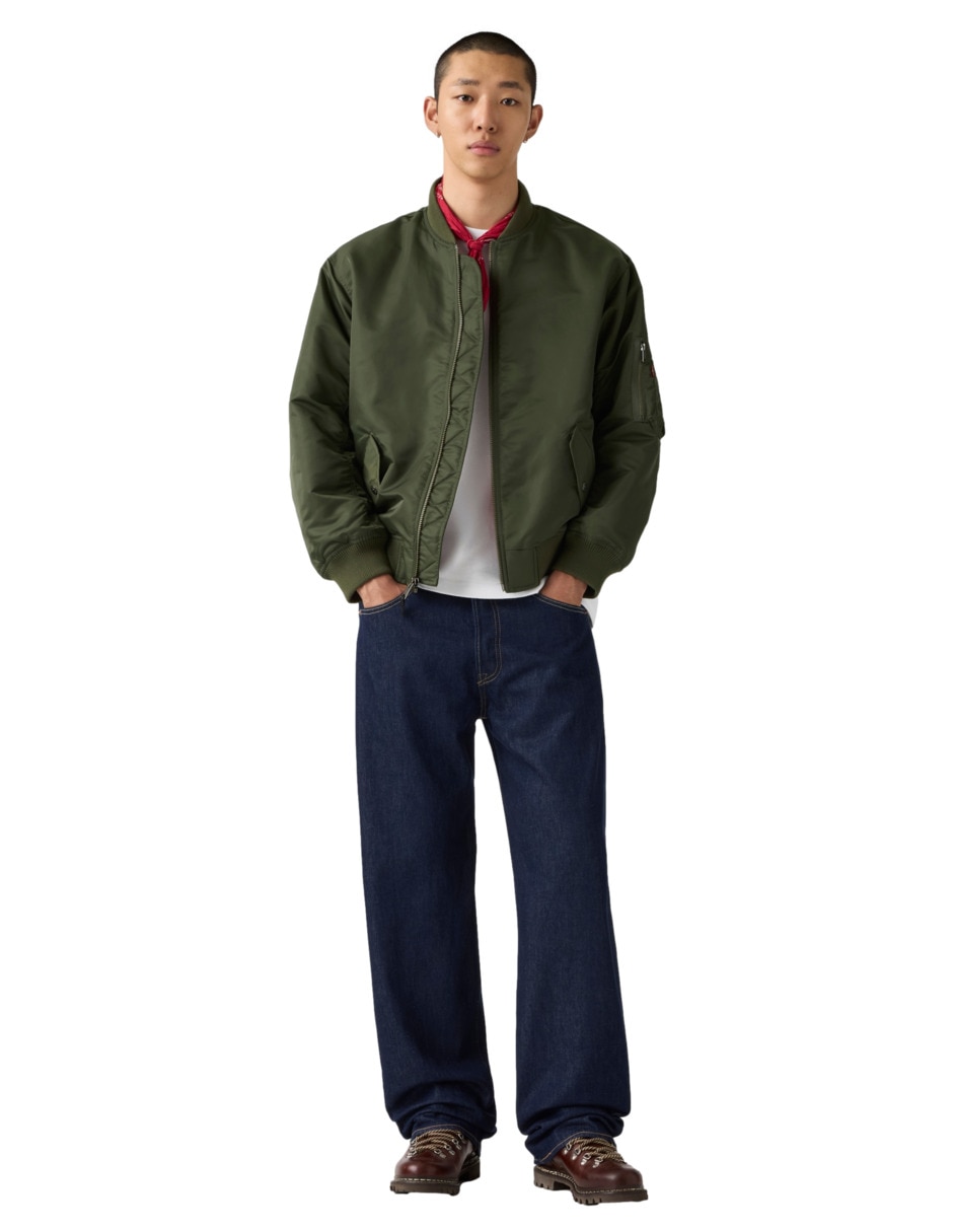 Jeans loose 501 lavado obscuro para hombre 4