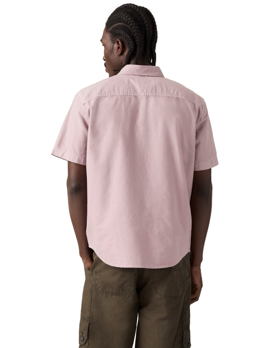Camisa de algodón manga corta para hombre 2