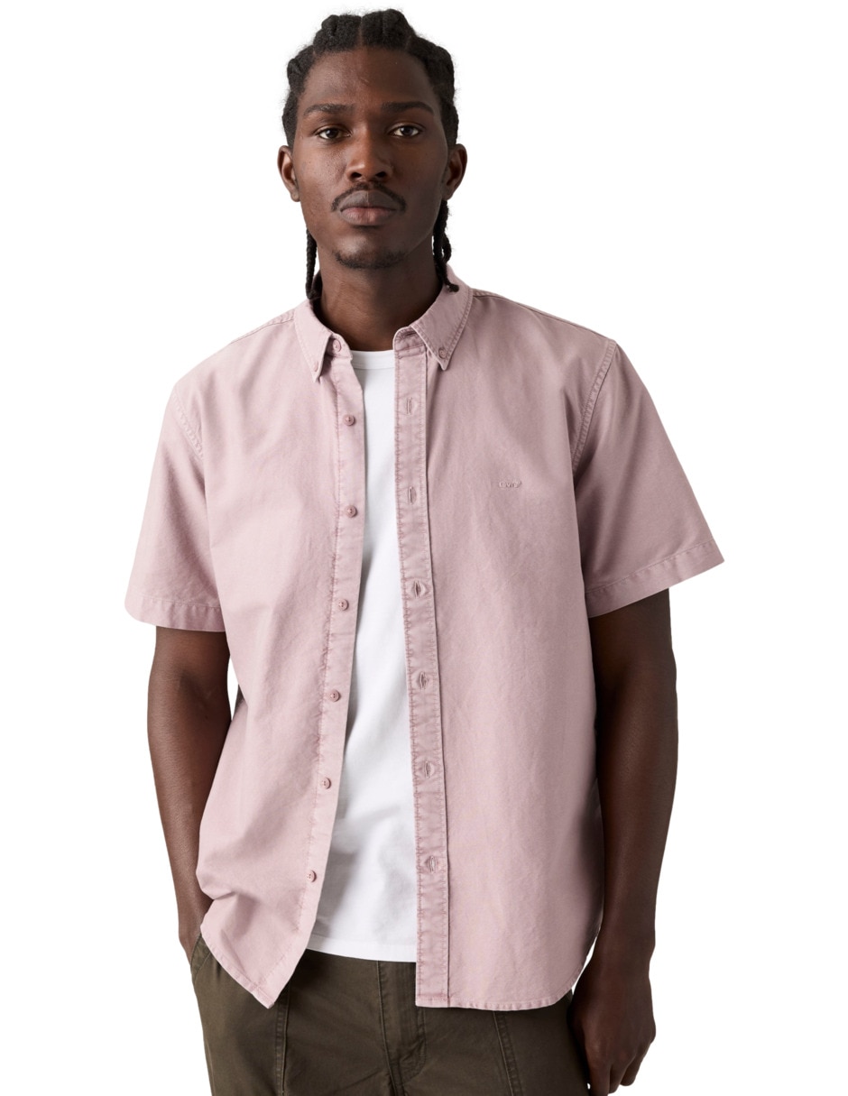Camisa de algodón manga corta para hombre 3