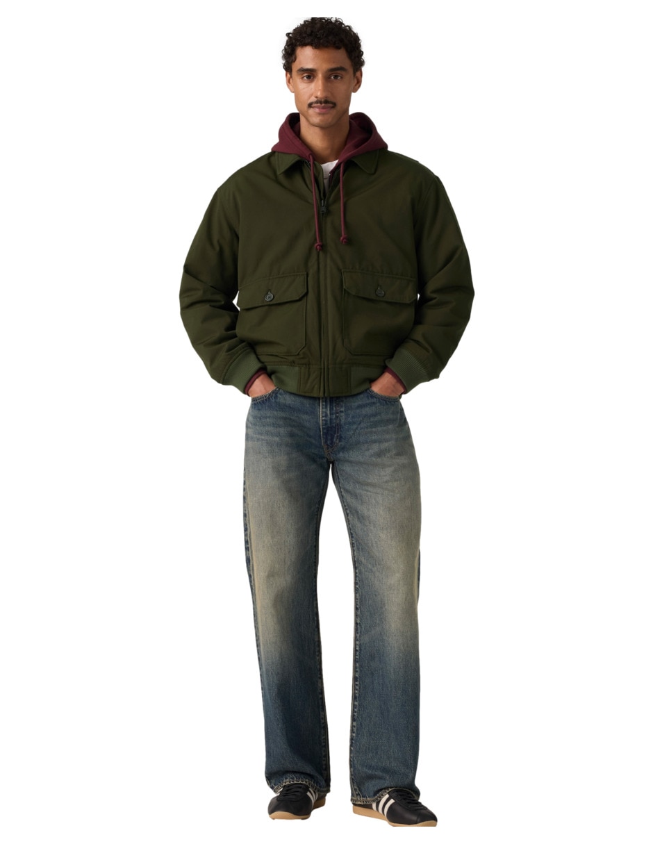 Jeans regular flare 567 lavado obscuro para hombre 2