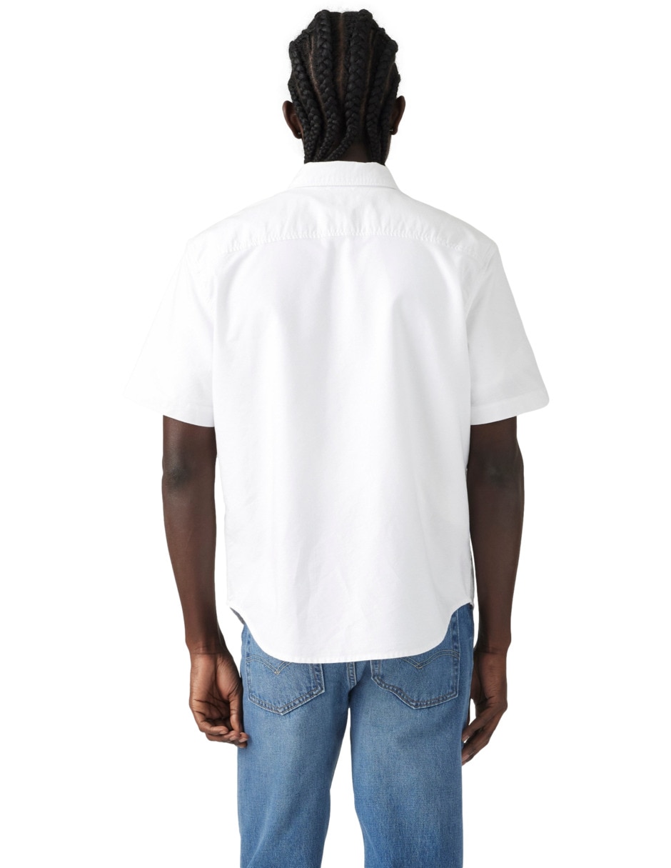 Camisa casual de algodón manga corta para hombre 2
