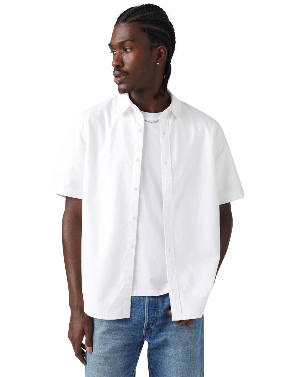 Camisa casual de algodón manga corta para hombre 3