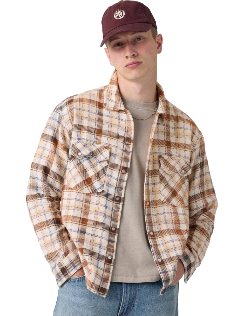 Camisa de algodón manga larga para hombre 3