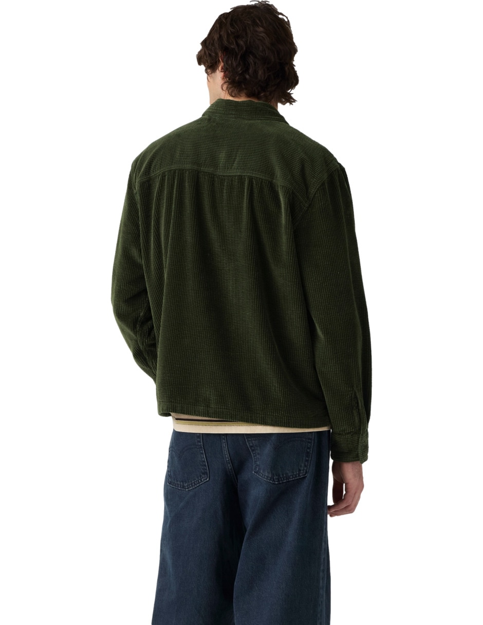 Sobrecamisa casual manga larga para hombre 2