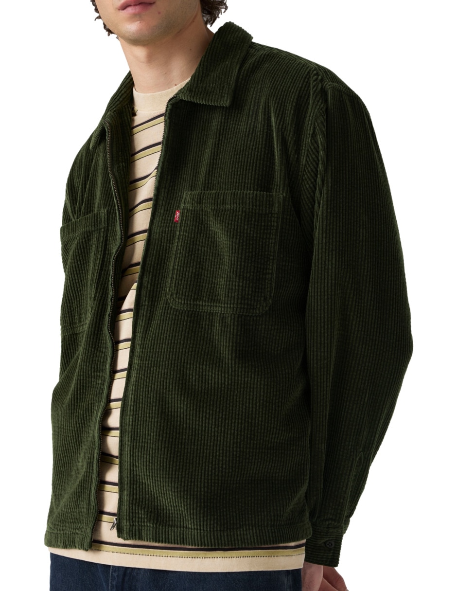 Sobrecamisa casual manga larga para hombre 3