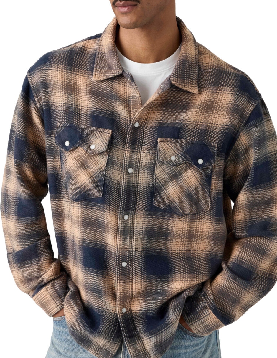 Camisa de algodón manga larga para hombre 3