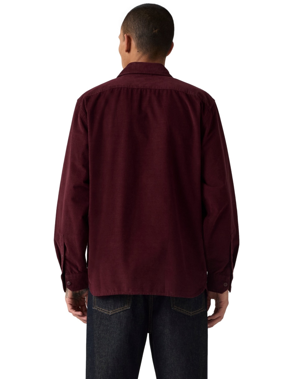 Camisa de pana manga larga para hombre 2