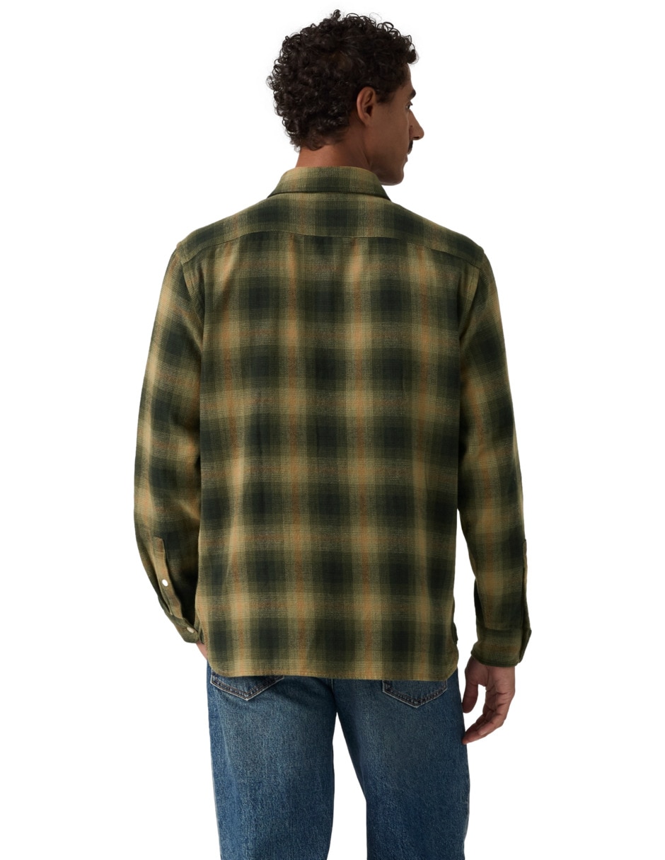 Camisa de algodón manga larga para hombre 2