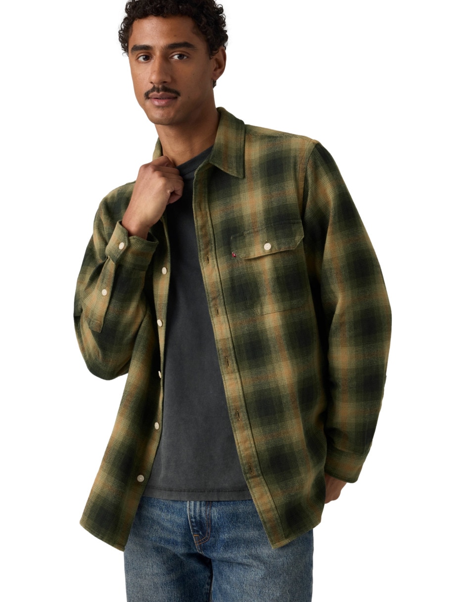 Camisa de algodón manga larga para hombre 3