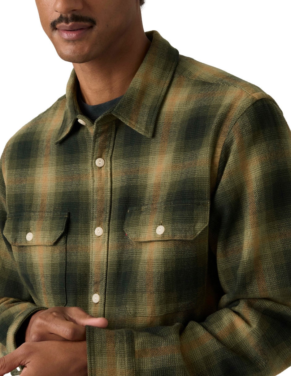 Camisa de algodón manga larga para hombre 4