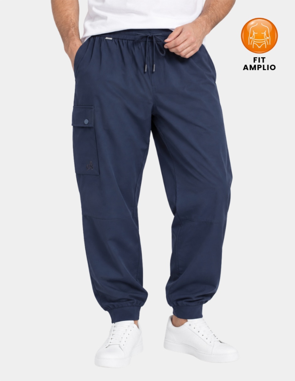 Jogger relajado estampado con bolsillos para hombre Jogger relajado estampado con bolsillos para hombre