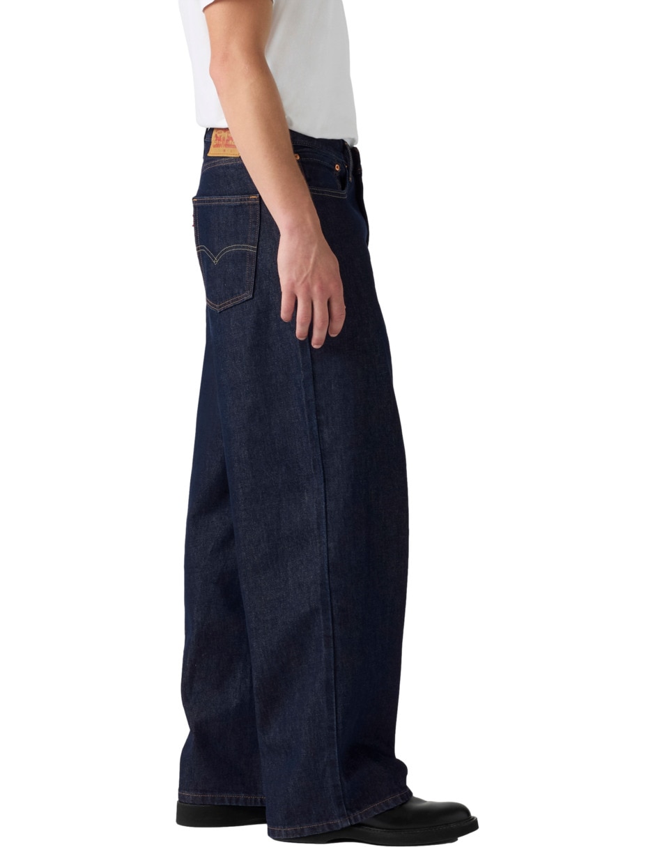 Jeans baggy lavado obscuro para hombre 2
