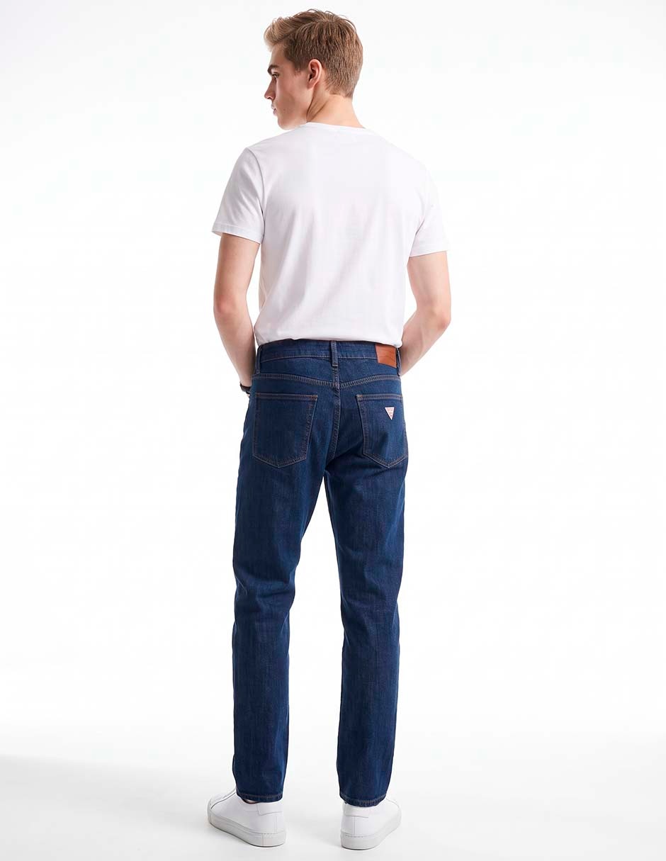 Jeans slim lavado obscuro para hombre 5