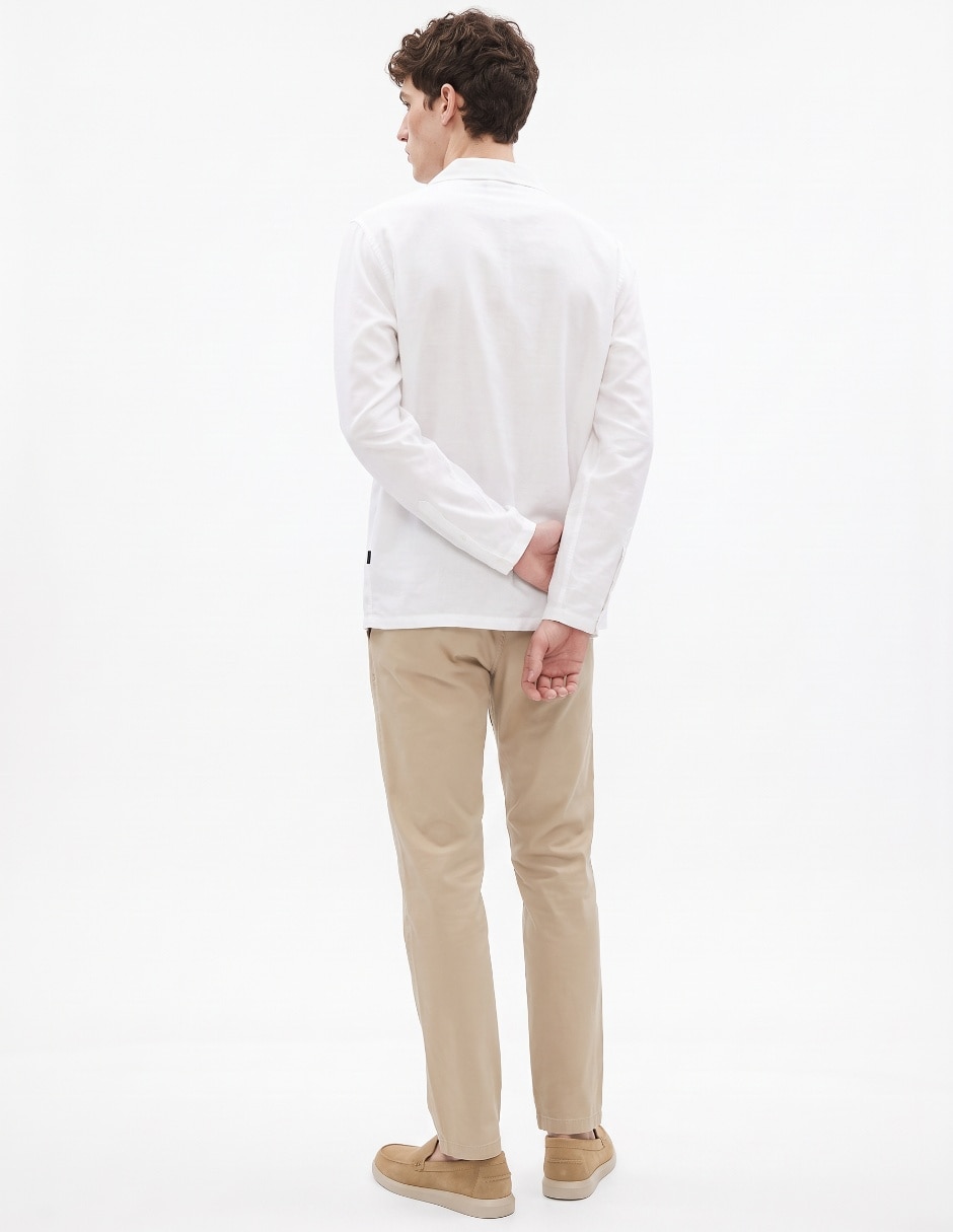 Camisa casual manga larga para hombre 2