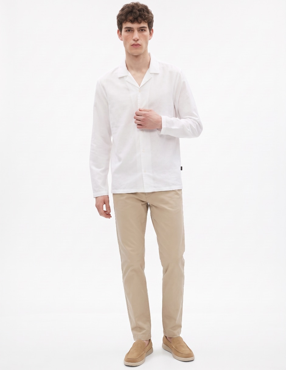 Camisa casual manga larga para hombre 3
