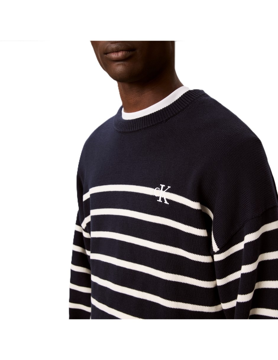 Suéter calvin klein cuello redondo para hombre 2