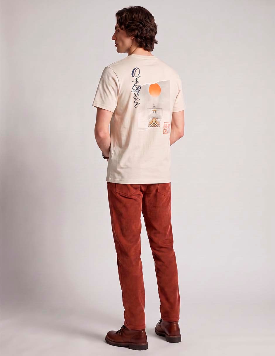 Playera one piece cuello redondo para hombre 3