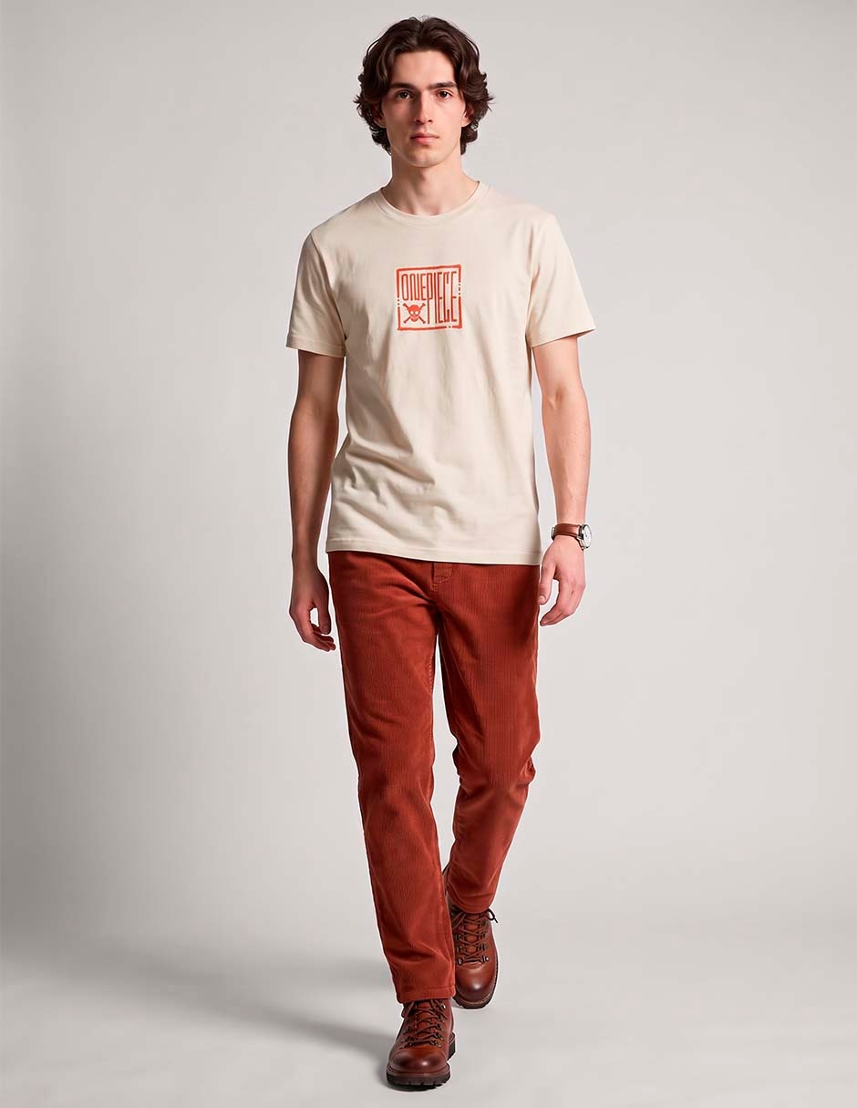 Playera one piece cuello redondo para hombre 2