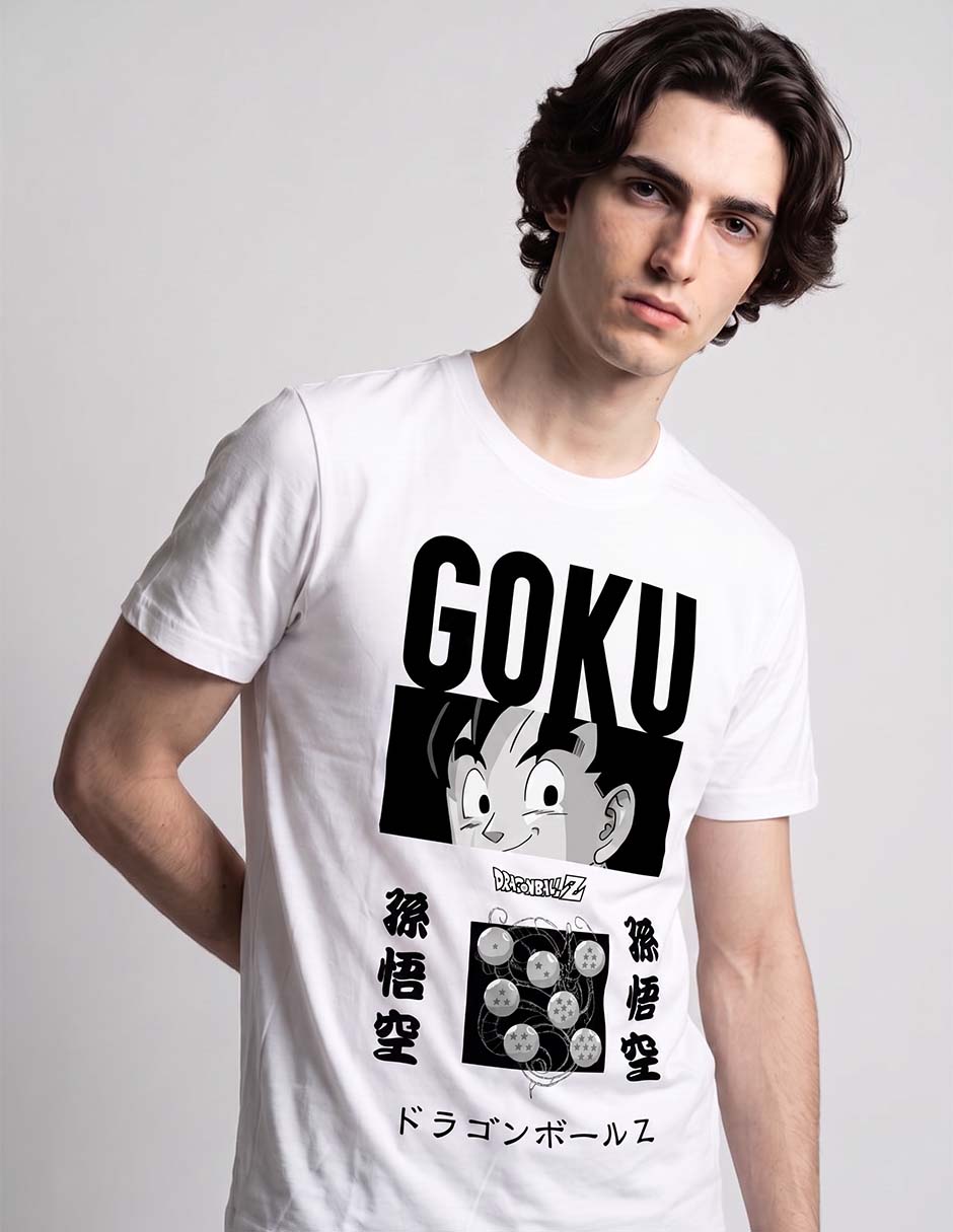 Playera dragon ball z cuello redondo para hombre Playera dragon ball z cuello redondo para hombre