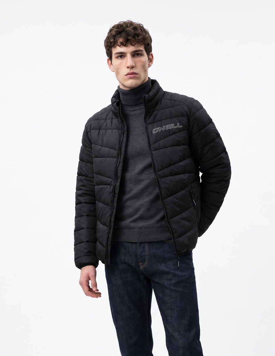 Chamarra capitonada con bolsillos para hombre Chamarra capitonada con bolsillos para hombre
