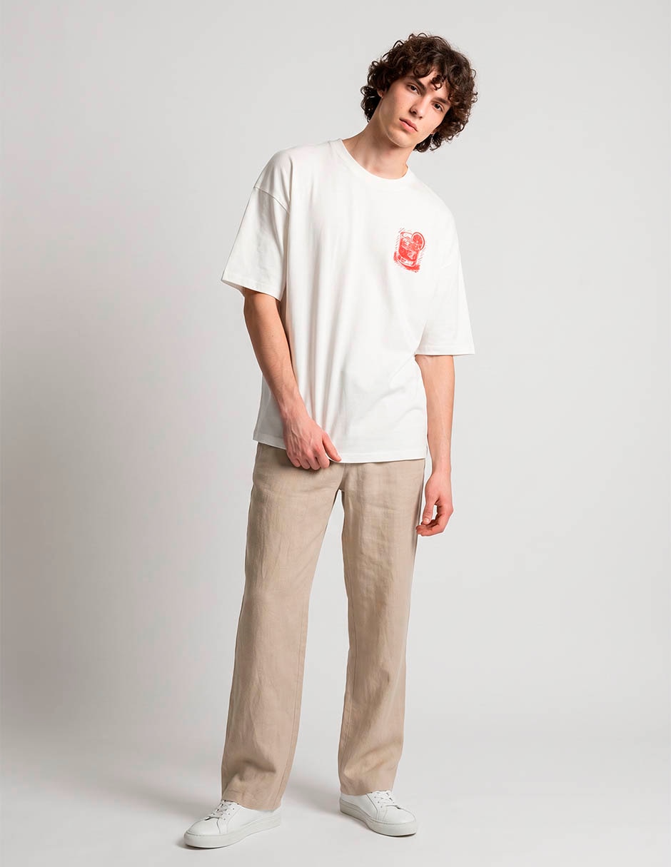Playera cuello redondo para hombre
