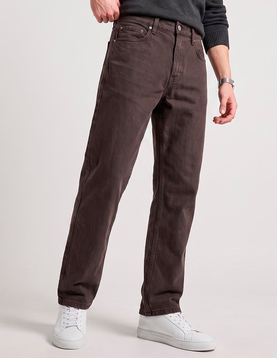 jeans baggy lavado medio para hombre