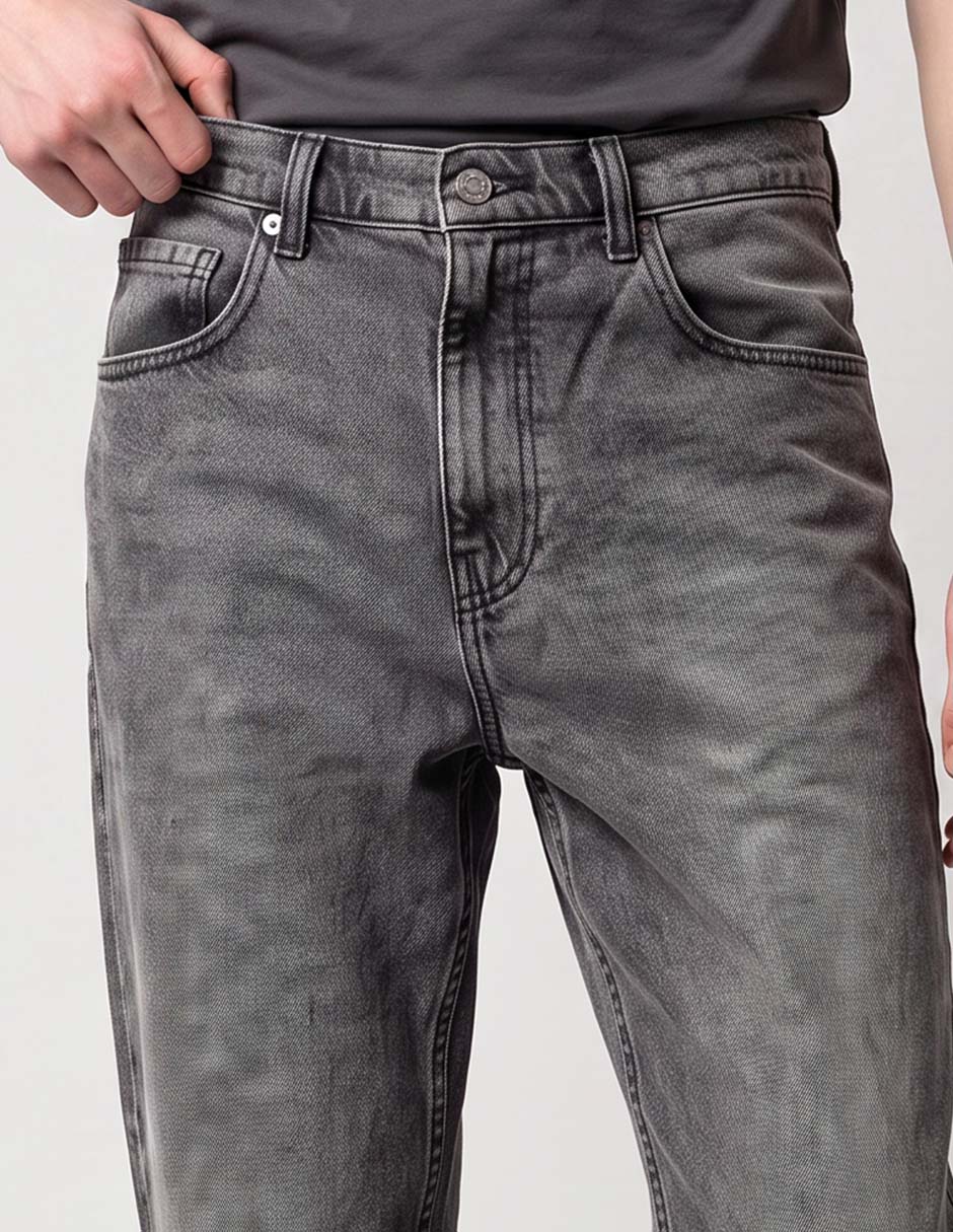 jeans baggy lavado medio para hombre 4
