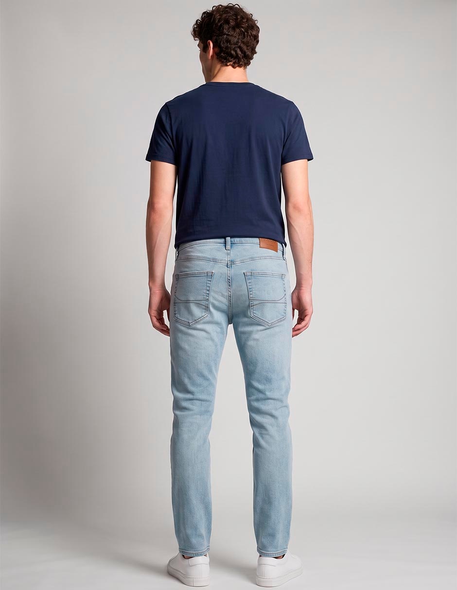 Jeans regular slim ki331-6213-280 lavado medio para hombre 2