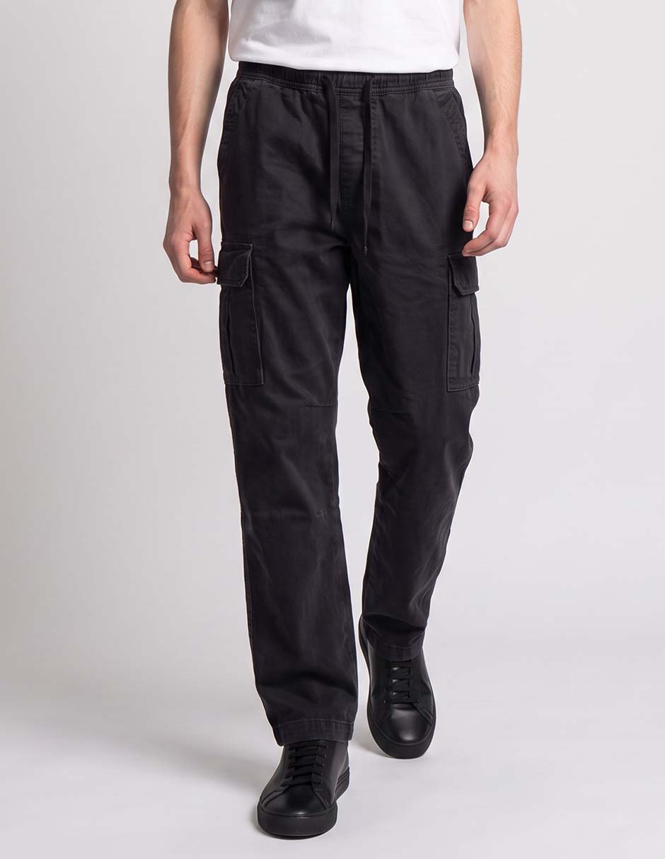 Pantalón cargo straight de algodón para hombre