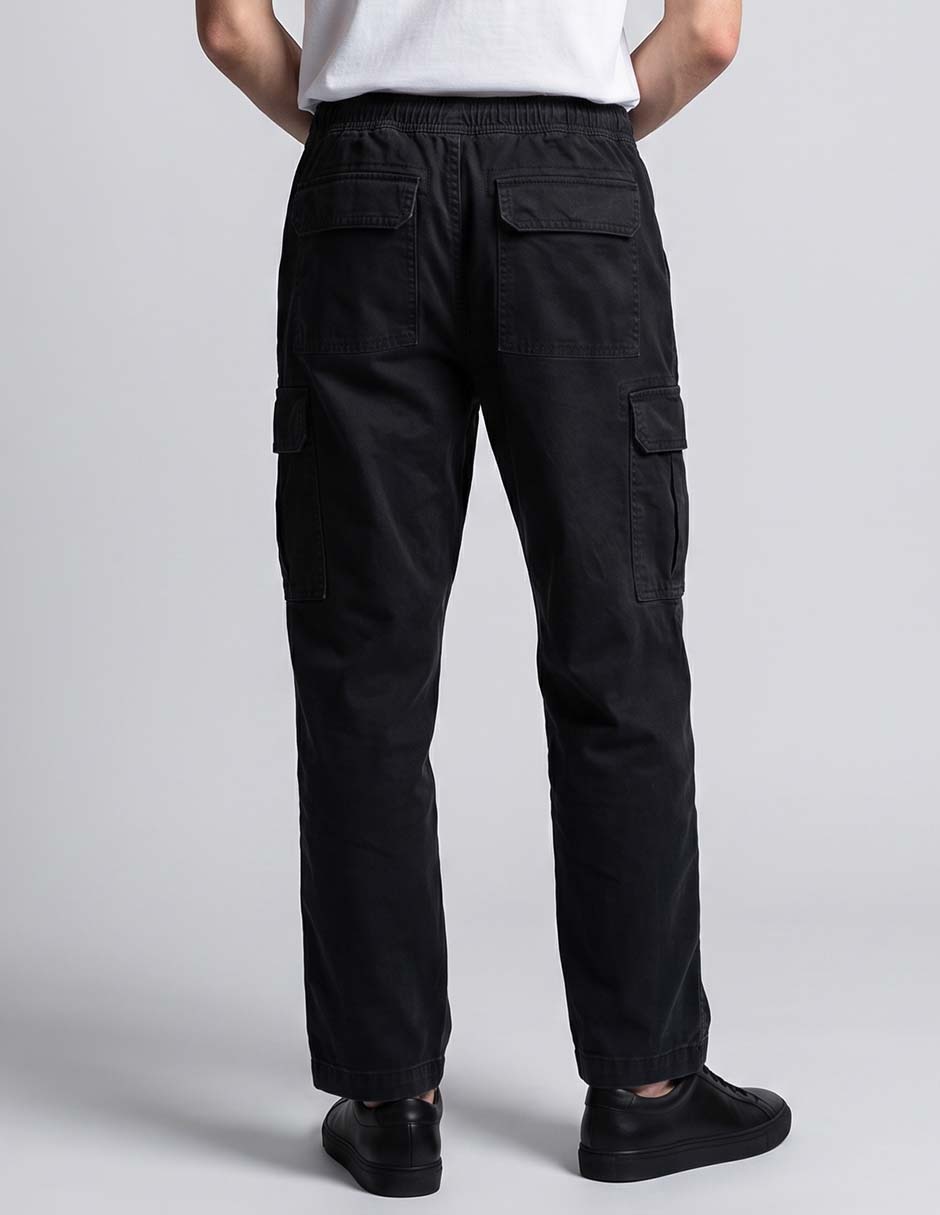 Pantalón cargo straight de algodón para hombre 2