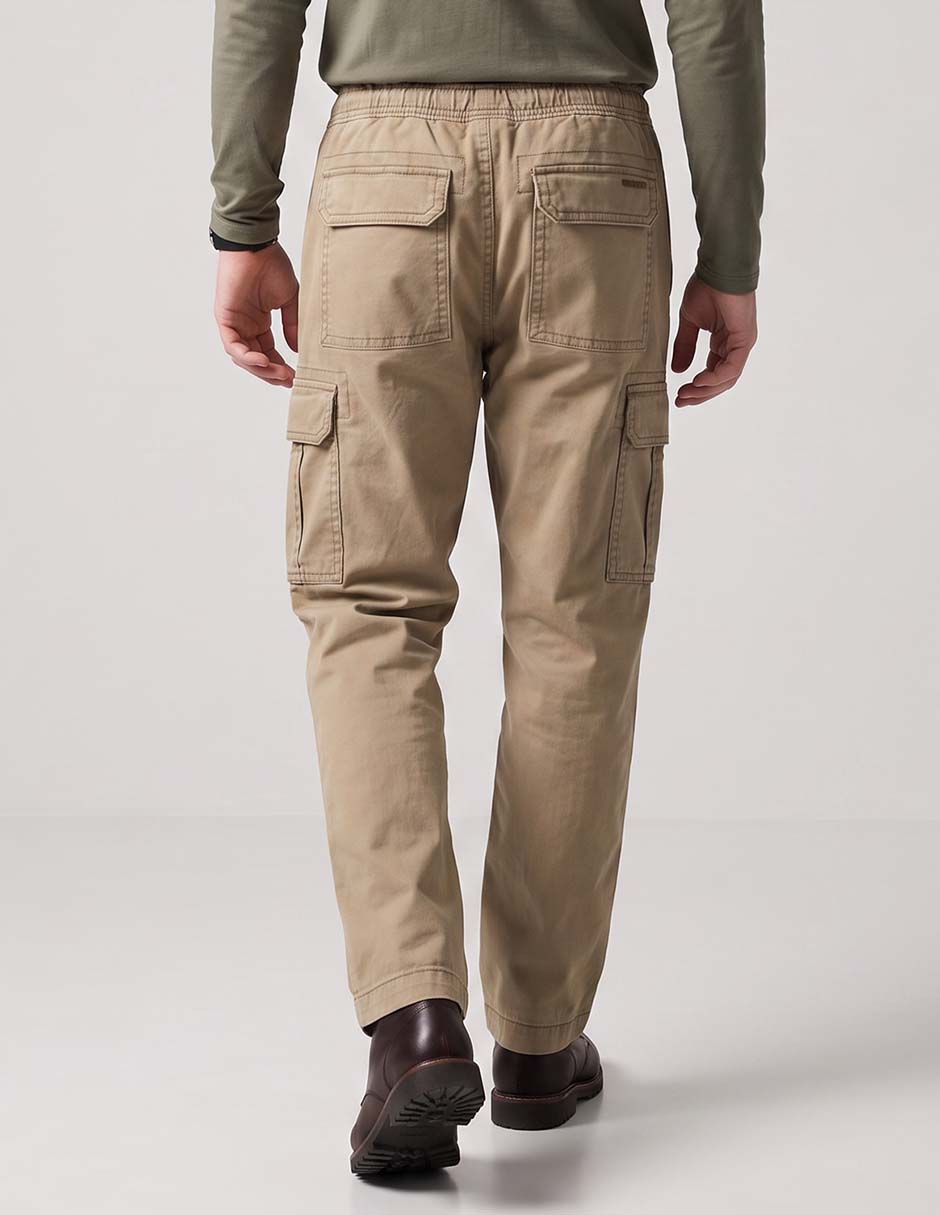 Pantalón casual cargo baggy de algodón para hombre 2