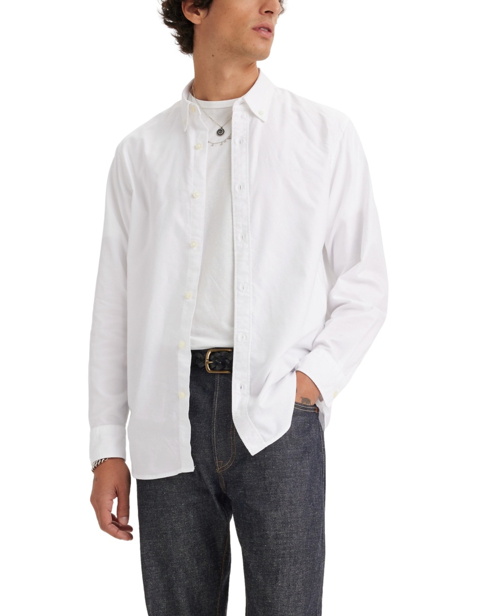 Sobrecamisa de algodón manga larga para hombre Sobrecamisa de algodón manga larga para hombre